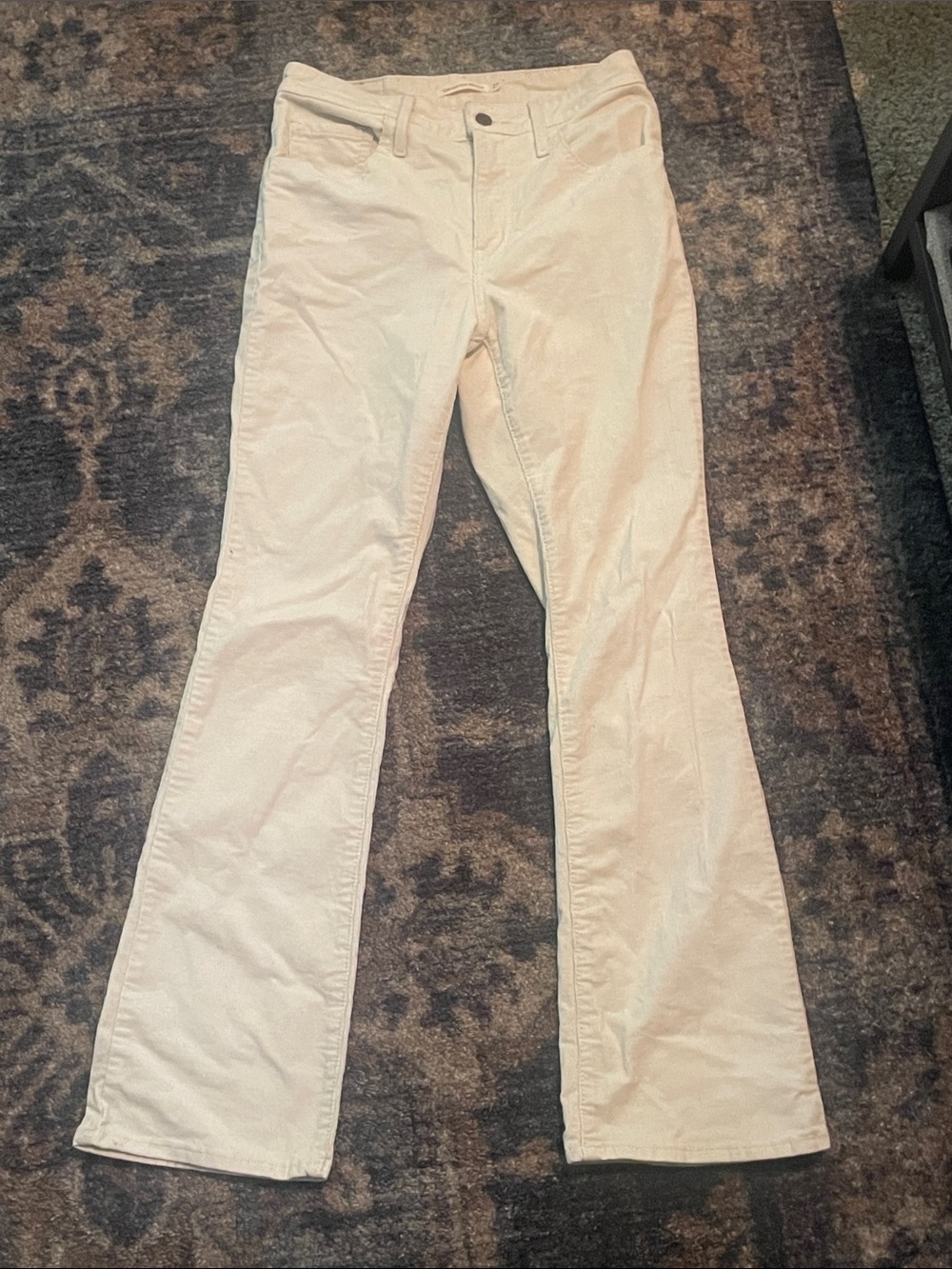 Women’s Cream Flare Jeans